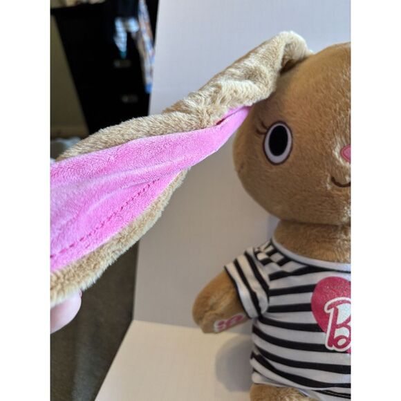 Build A Bear Kabu Pawlette Bunny Rabbit Plush 17" With Black White Barbie Outfit - Picture 4 of 7